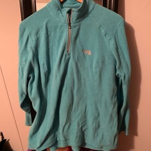 Blue Northface 1/4 zip. XL